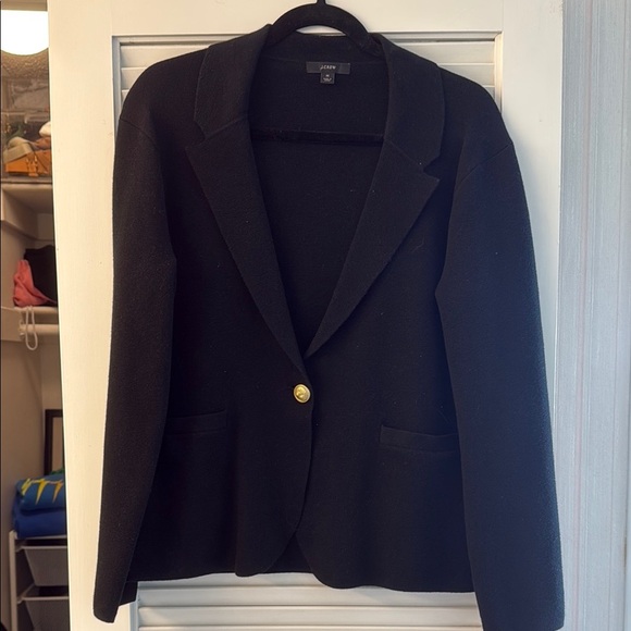 J. Crew Jackets & Blazers - J. Crew Black Tailored Blazer Structured Suit Jacket